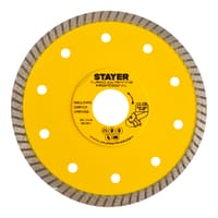 DISCO DE DIAMANTE AMOLADORA CORTE CERÁMICO BANDA CONTÍNUA TURBO EXTRAFINO 125MM STAYER - 5