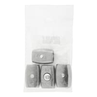 SUJETACABLE SUPER SIMPLE GALVANIZADO 5 MM. 4 UDS - 2