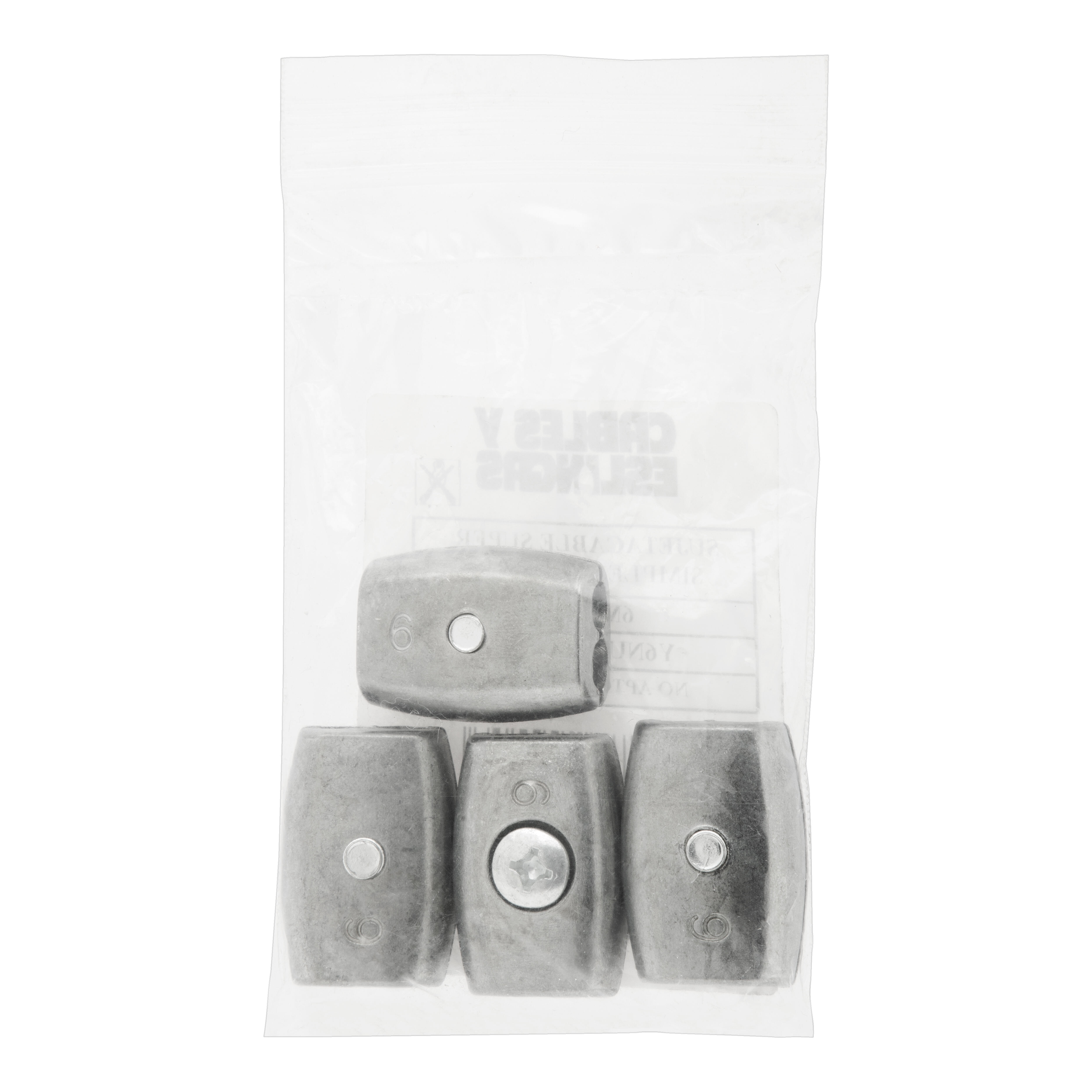 SUJETACABLE SUPER SIMPLE GALVANIZADO 5 MM. 4 UDS - 2