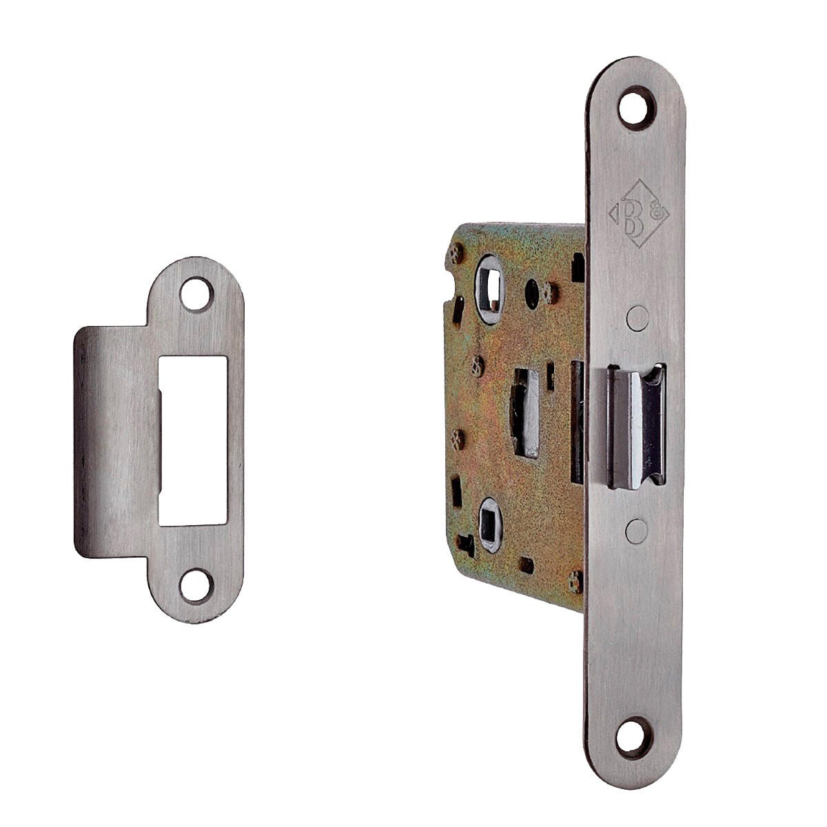 PICAPORTE UNIFICADO 50  MM. CANTO REDONDO 47  MM. ACERO INOXIDABLE - 3