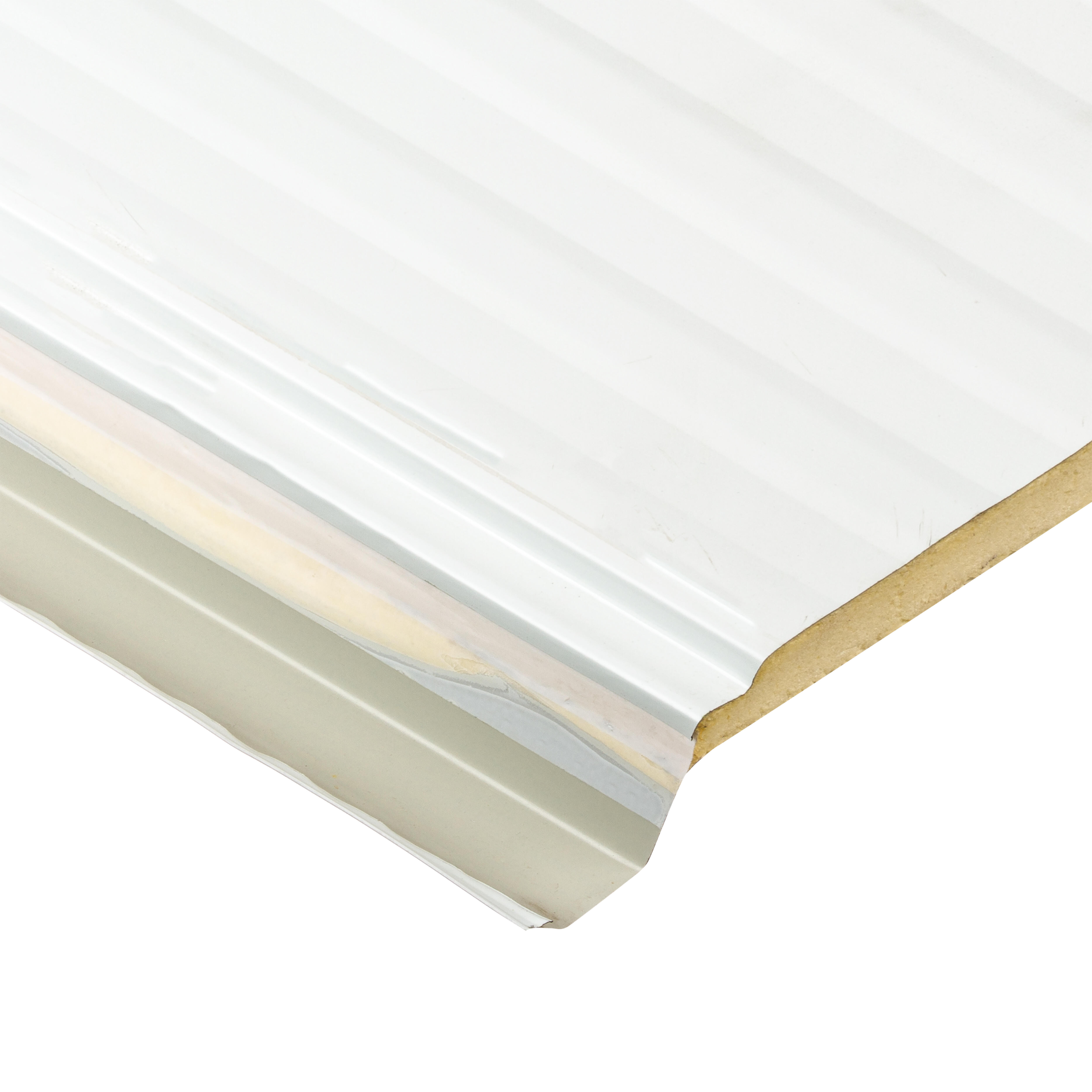 PANEL SÁNDWICH  3 GRECAS BLANCO/BLANCO 3 CM 4X1 M - 4