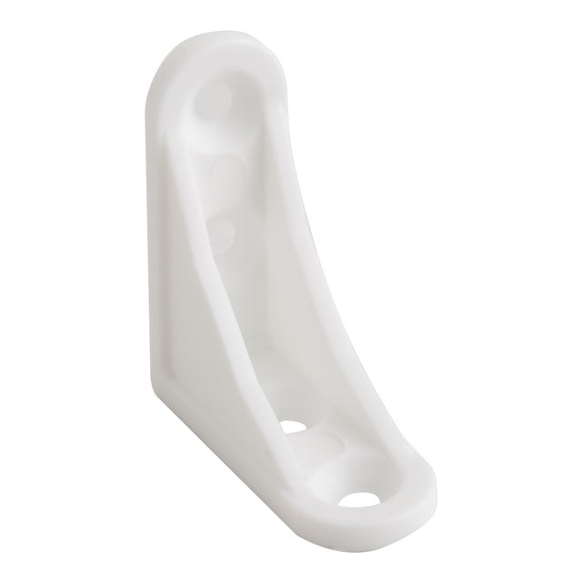 ESCUADRA DE ENSAMBLAJE PLASTICO BLANCA 40  MM. 10 UDS