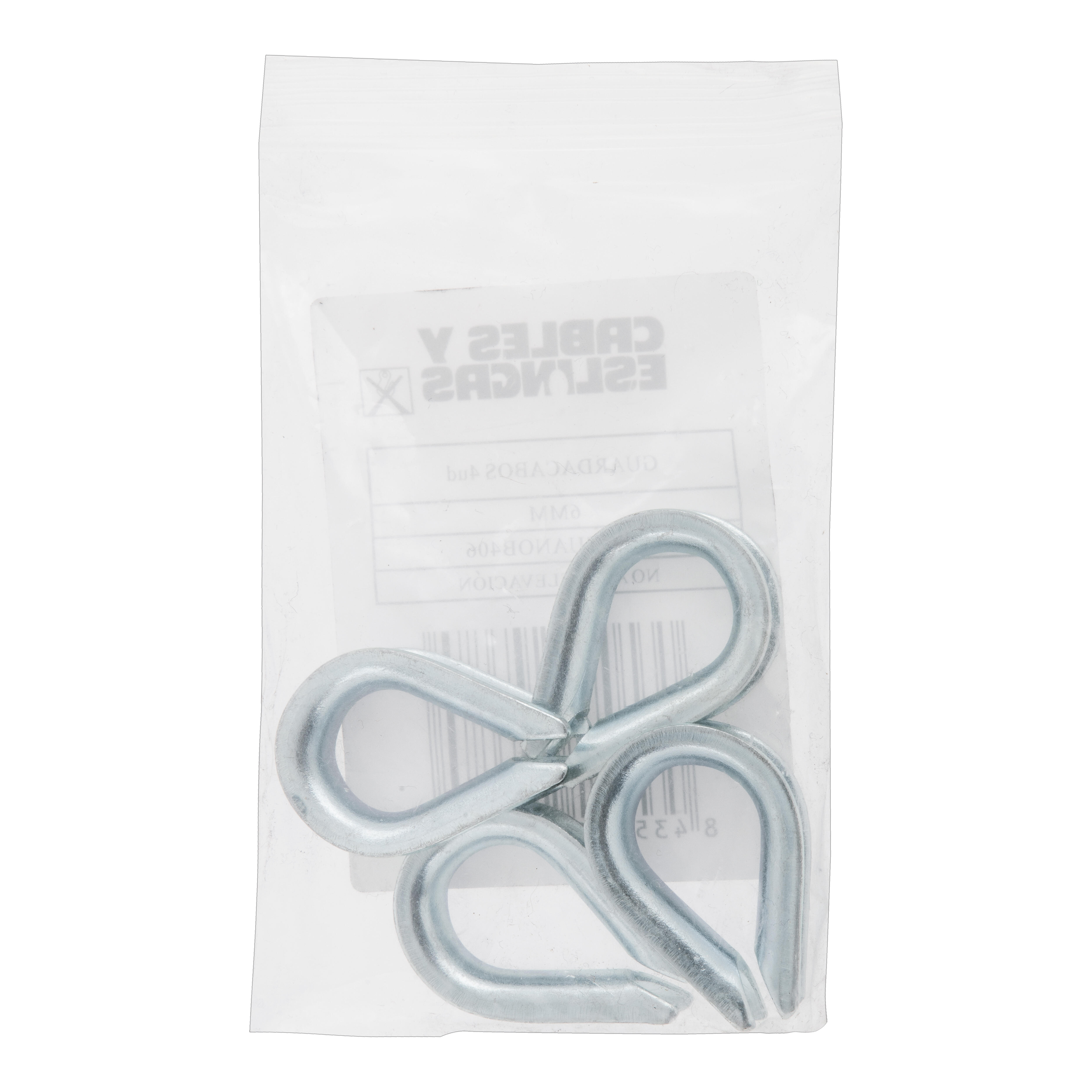 GUARDACABOS STANDARD GALVANIZADO 6 MM. 4 UDS - 3