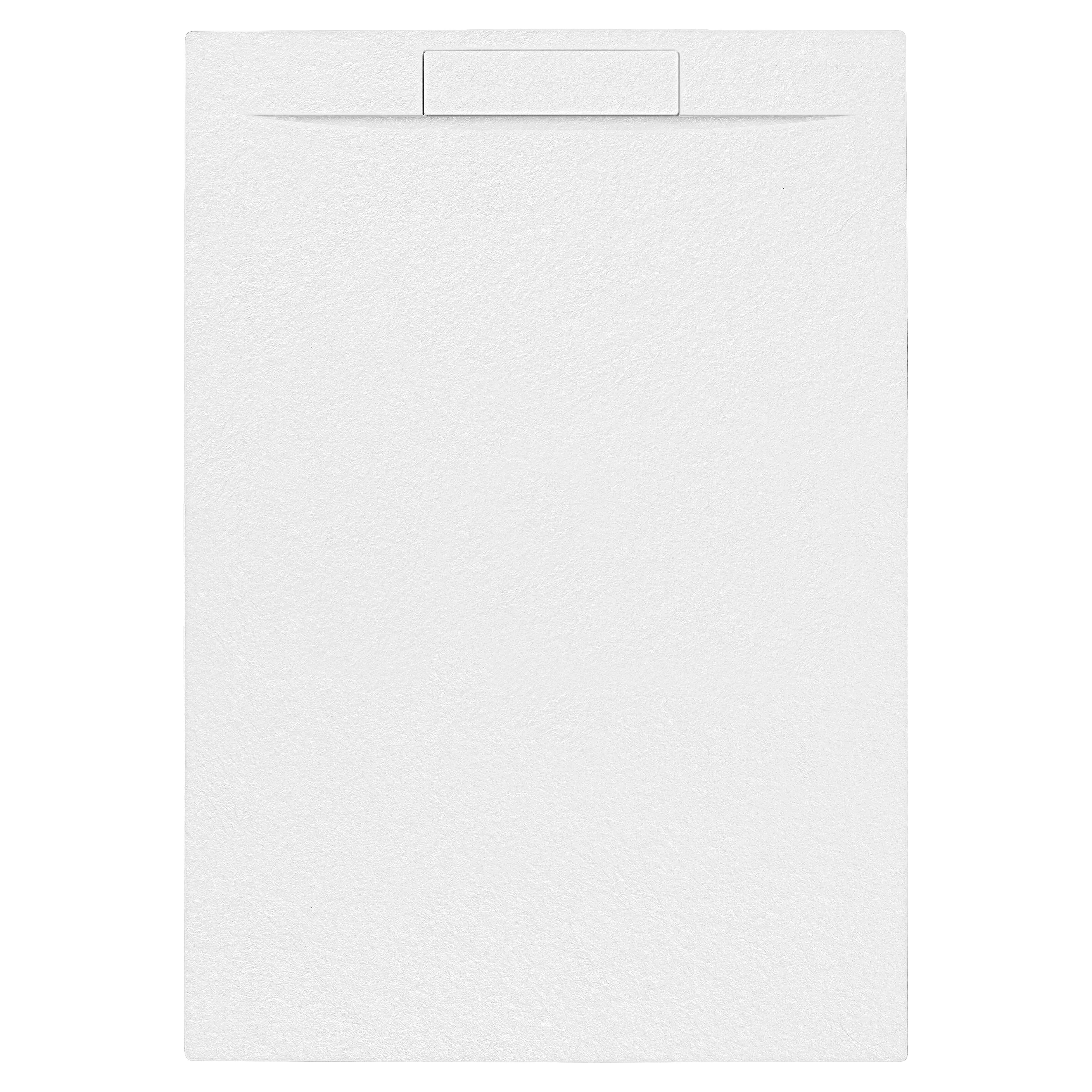 PLATO DE DUCHA RESINA VALVULA OCULTA RECTANGULAR BLANCO 70X100X3CM - 3