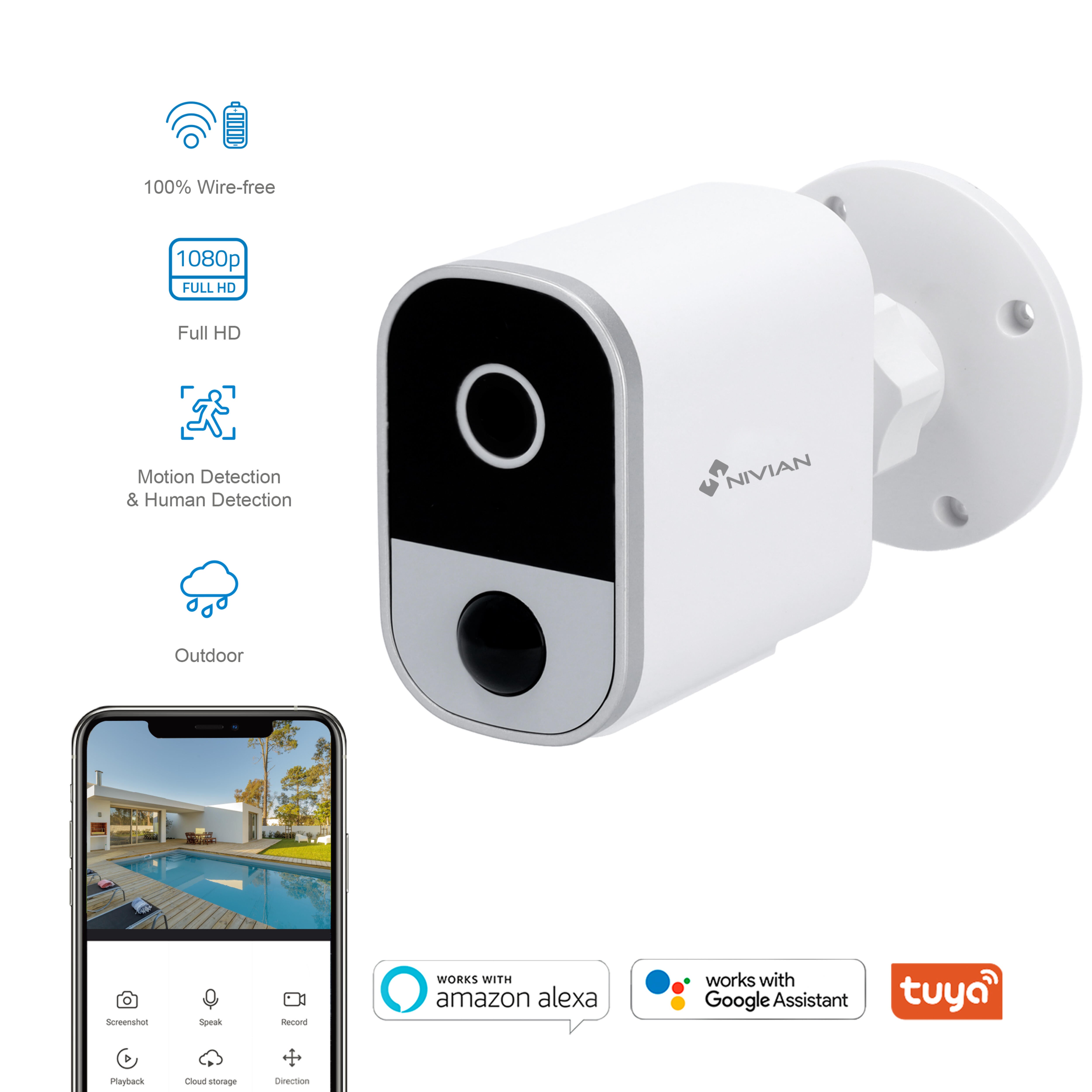 CAMARA IP WIFI INTERIOR A BATERIA - 2