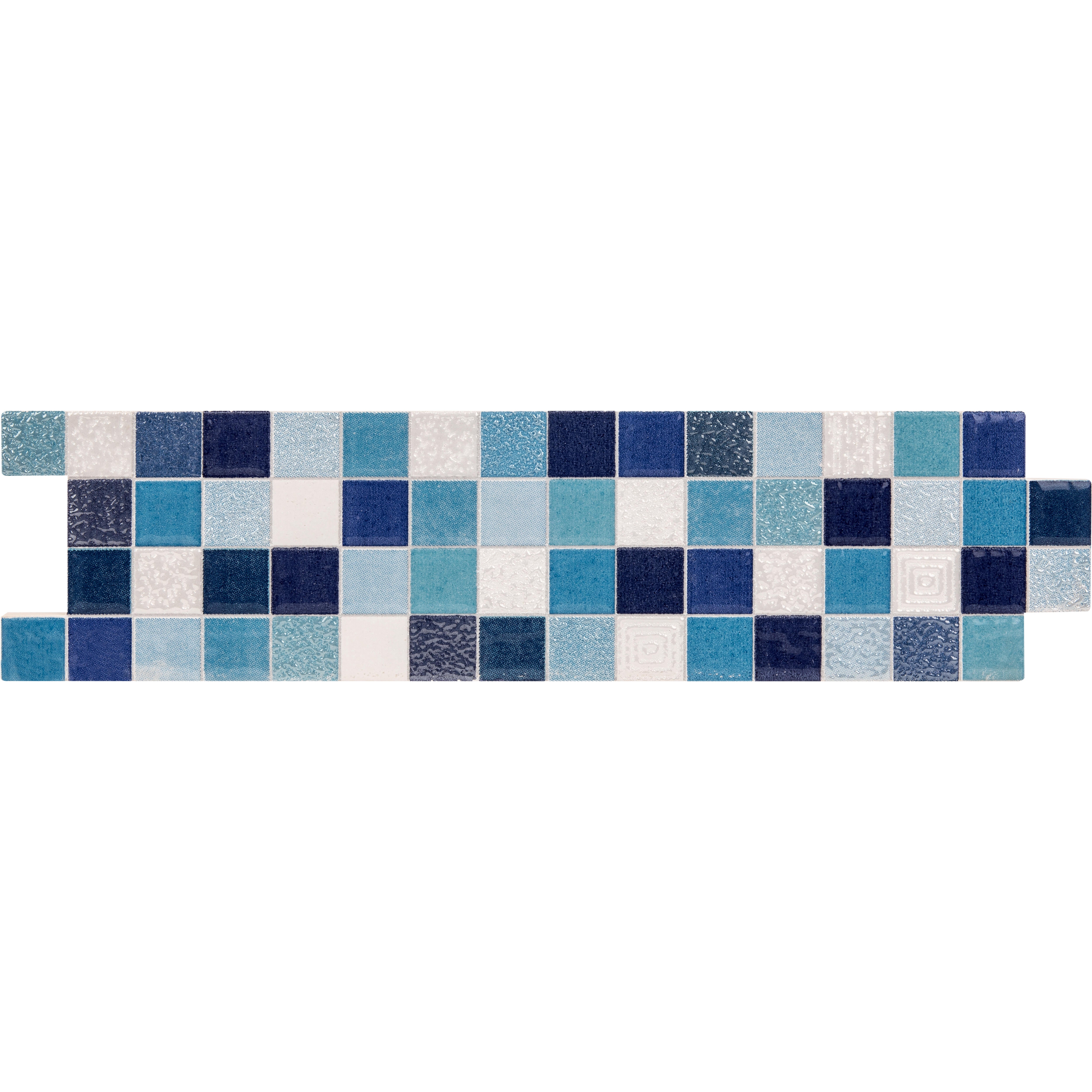 CENEFA CERÁMICA 6.5X25 CM. 6790 AZUL. PACK 3 UNIDADES - 3