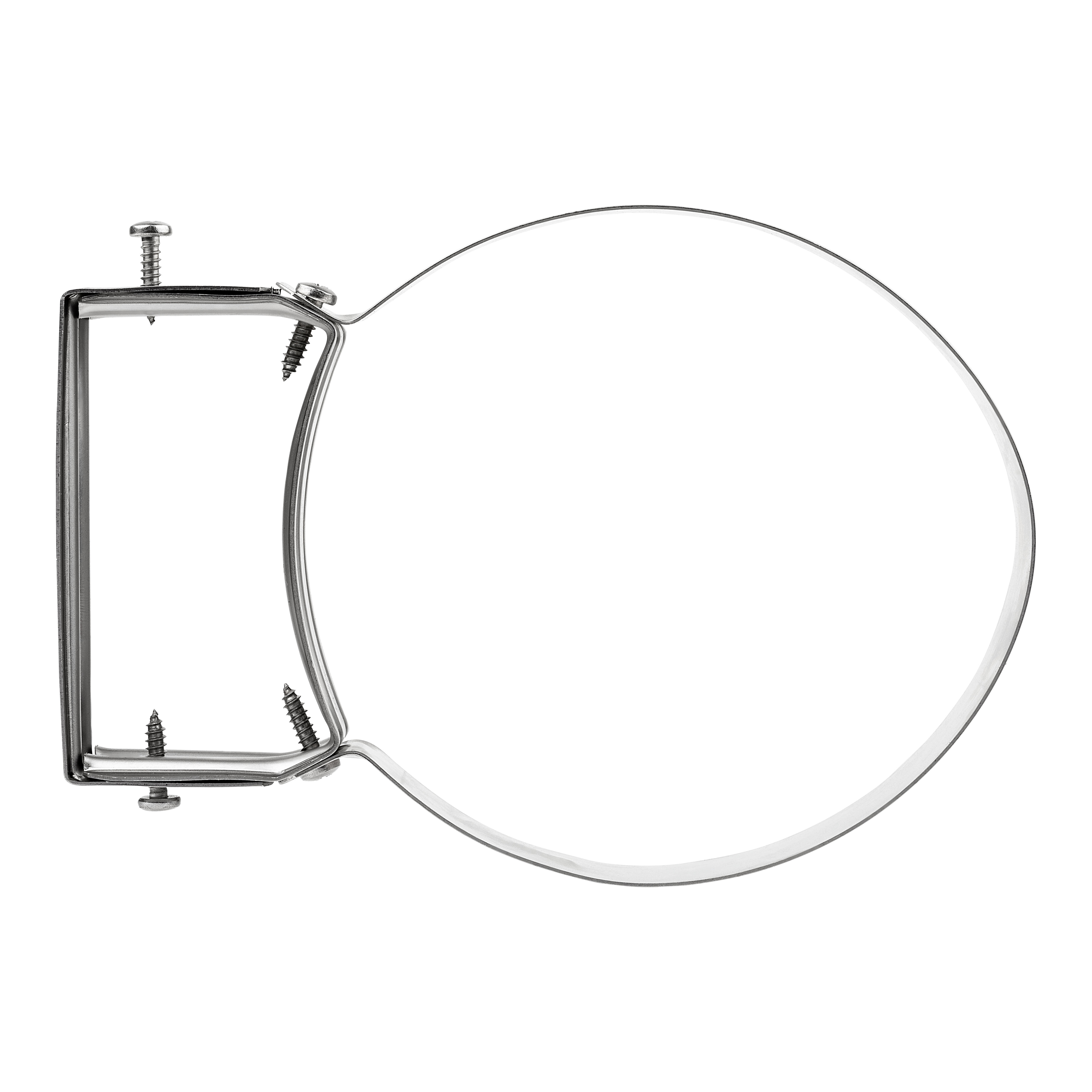 ABRAZADERA REGULABLE INOXIDABLE  PARED SIMPLE 130MM - 2