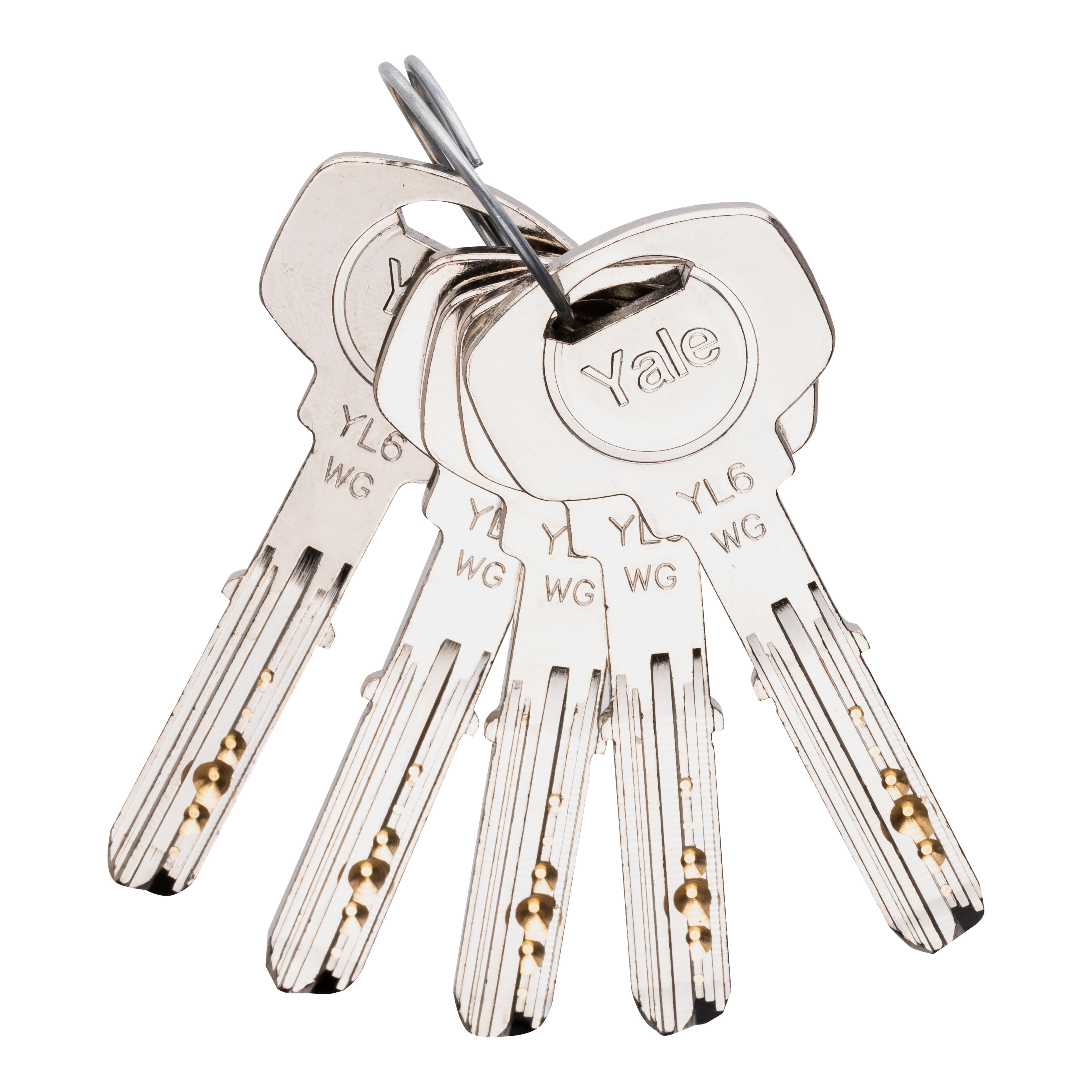 CILINDRO SEGURIDAD  ANTIBUMPING 40X10MM. PUNTOS LEVA 15MM NIQUEL YL6 YALE - 4