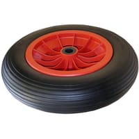 RUEDA CARRETILLA 350 MM IMPINCHABLE HASTA 100KG LLANTA PLÁSTICO - 4