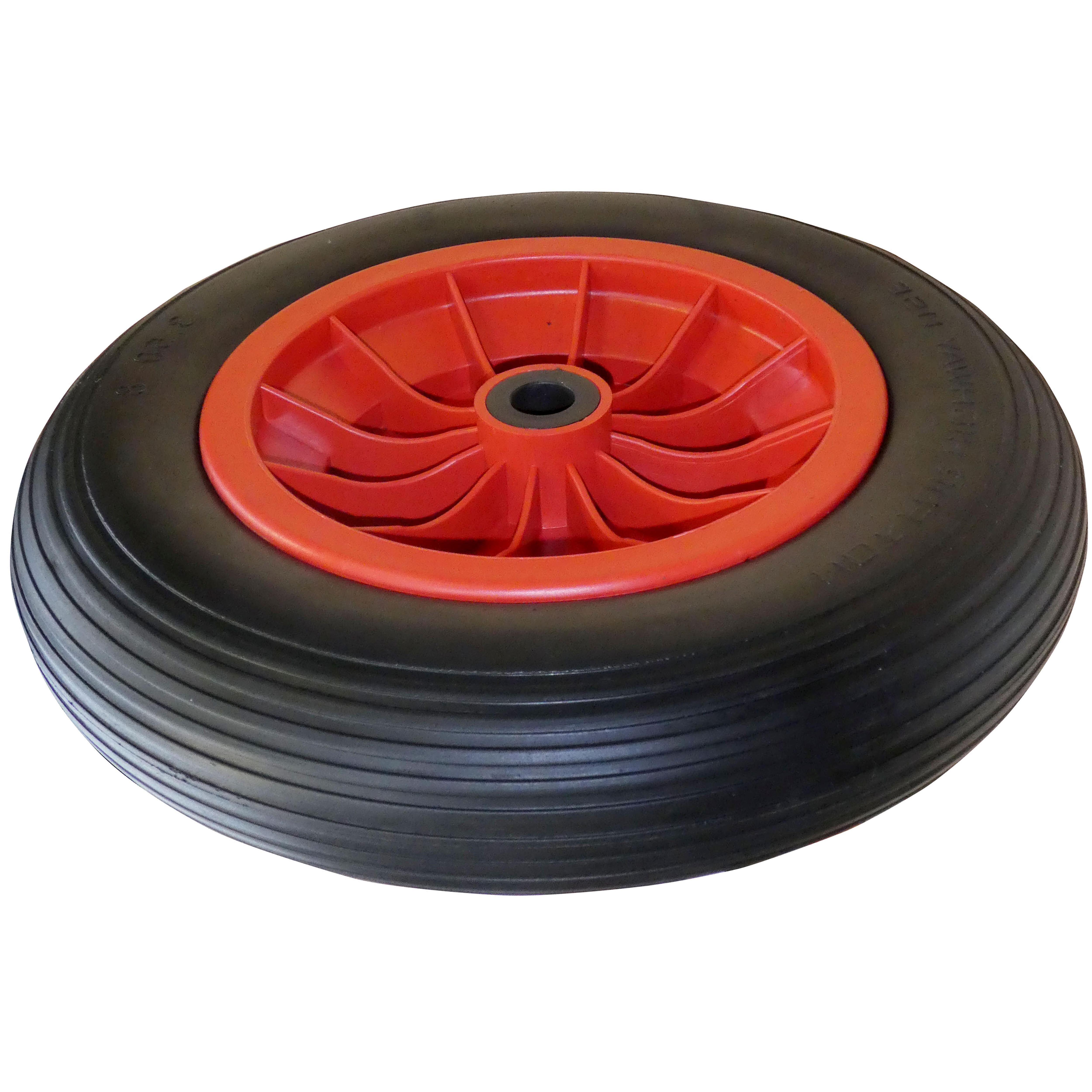 RUEDA CARRETILLA 350 MM IMPINCHABLE HASTA 100KG LLANTA PLÁSTICO - 4