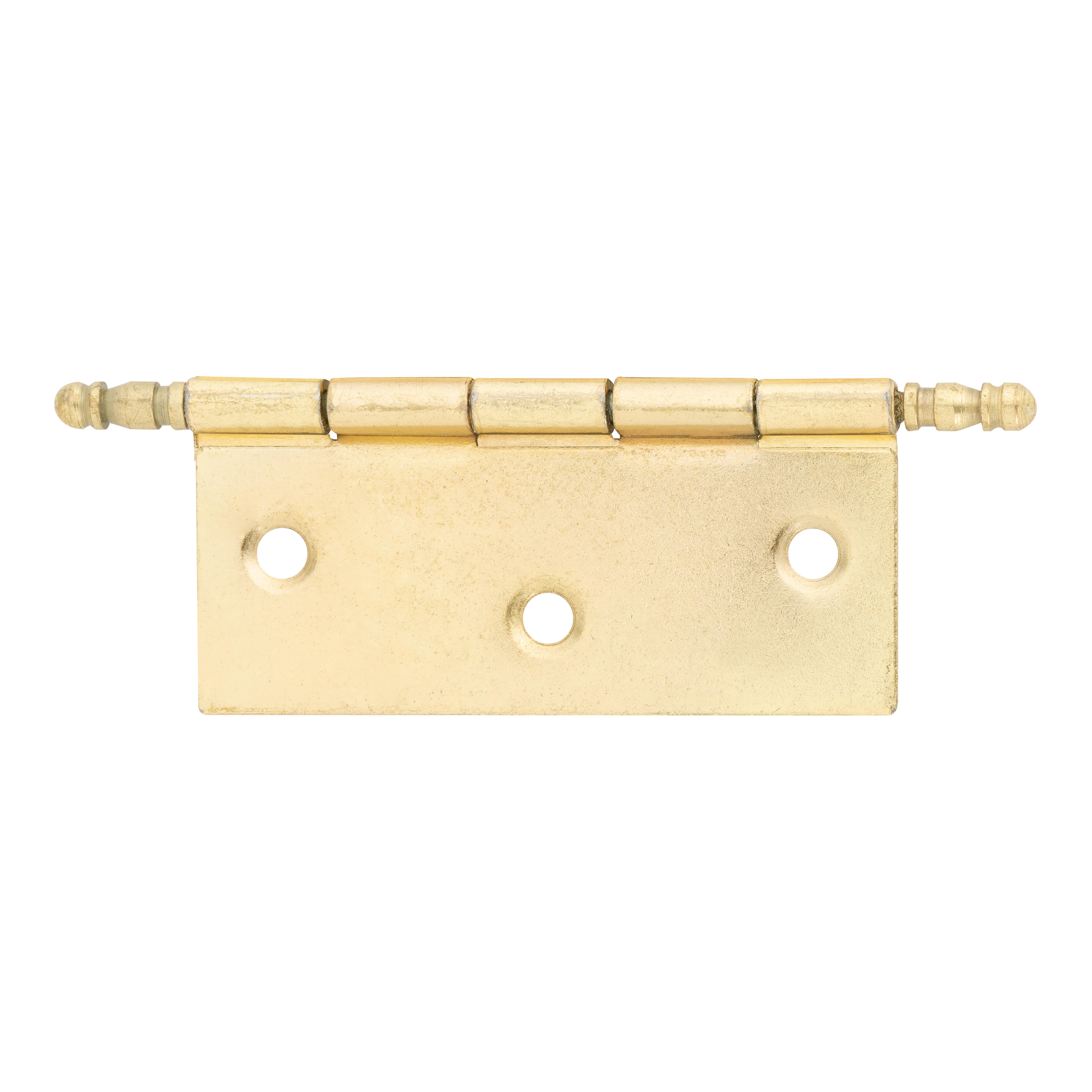 BISAGRA HIERRO 60 X 50  MM. CON REMATE LATONADA. 2 UDS - 3