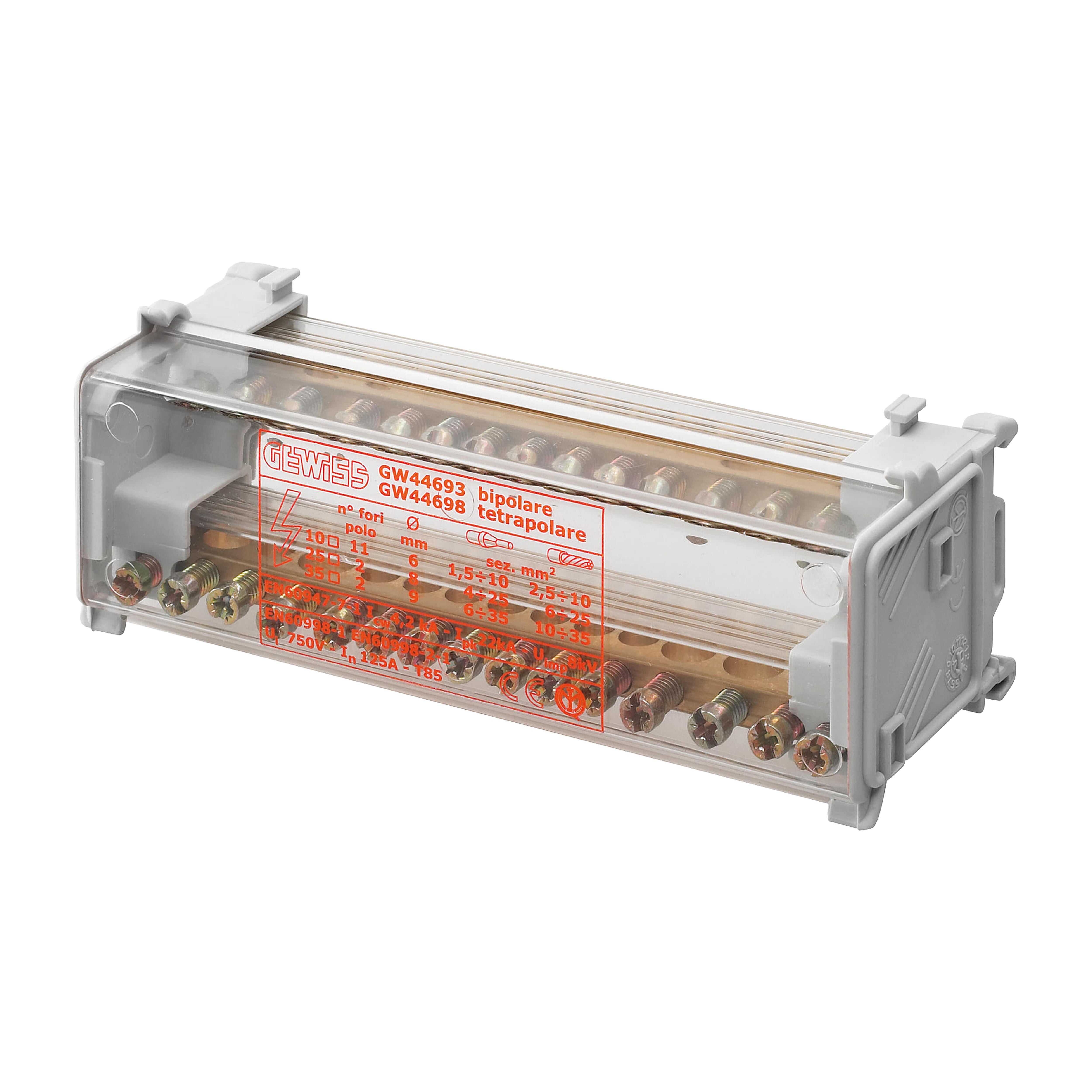 REPARTIDOR BIPOLAR 125A 8 MODULOS - 2
