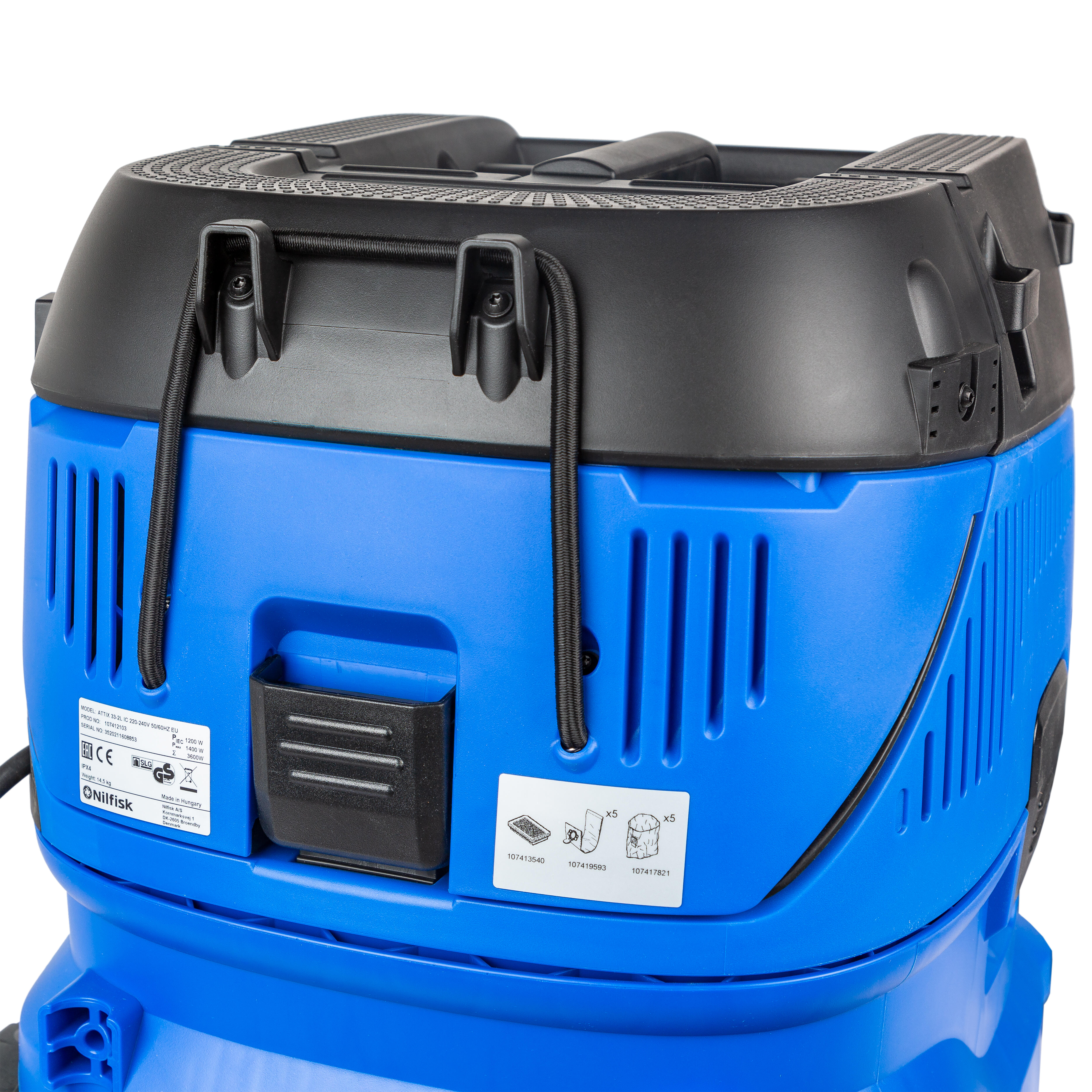 ASPIRADOR NILFISK ATTIX 33-2L IC 1400W 30L - 9