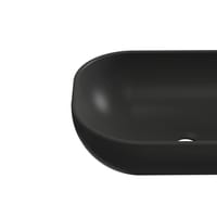 LAVABO SOBREPONER OVALADO 46.5X34X12CM NEGRO MATE - 6