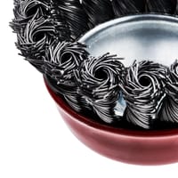 CEPILLO TAZA DE ACERO TRENZADO PARA AMOLADORA 65MM BELLOTA - 4