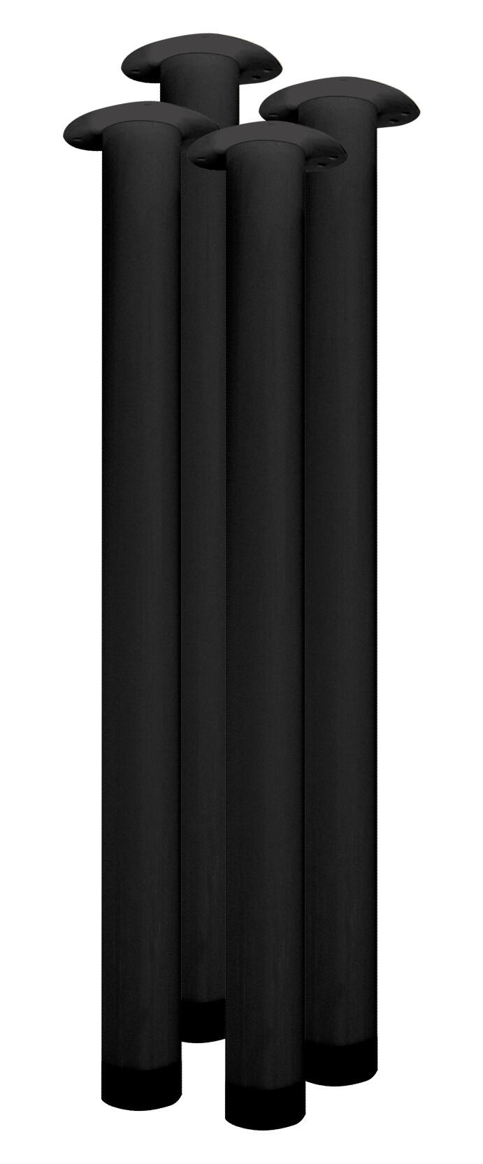 PATA MUEBLE ACERO REDONDA 710MM 60MM NEGRO. 4UDS - 3