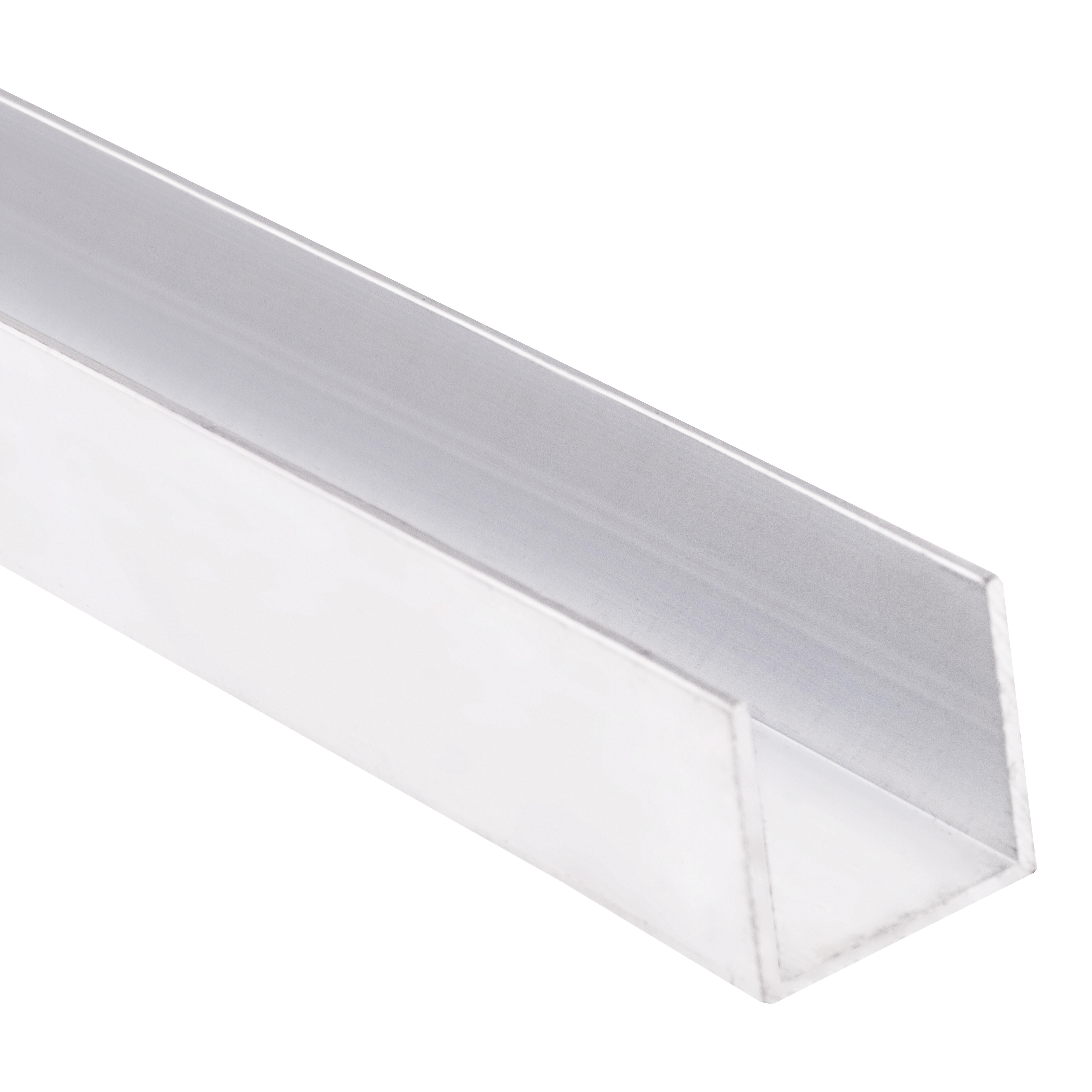 PERFIL EN U ALUMINIO BRUTO 10X10X1,2MM 1M - 2