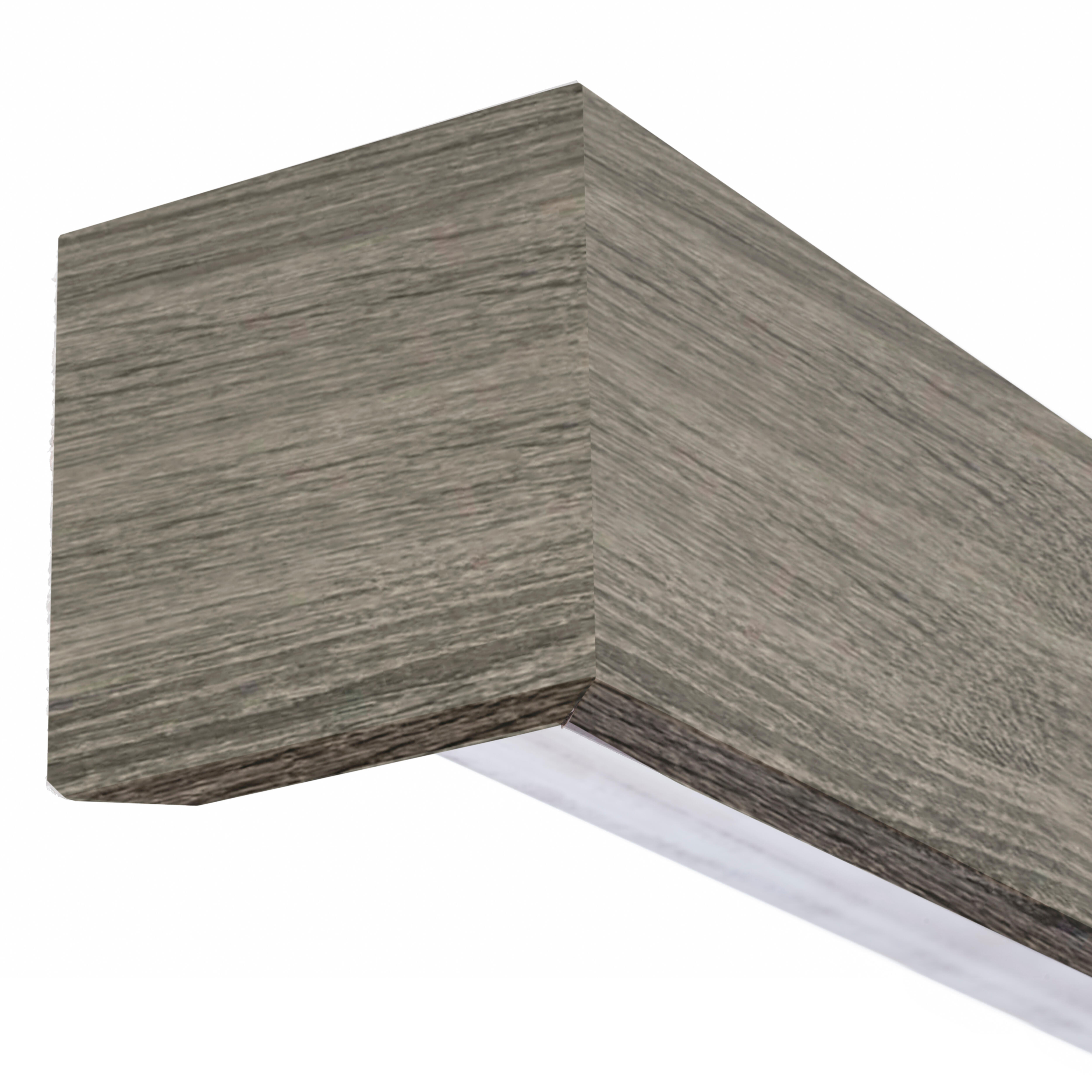 KIT RAIL + EMBELLECEDOR PUERTA CORREDERA LISA MELAMINA GRIS T - 3