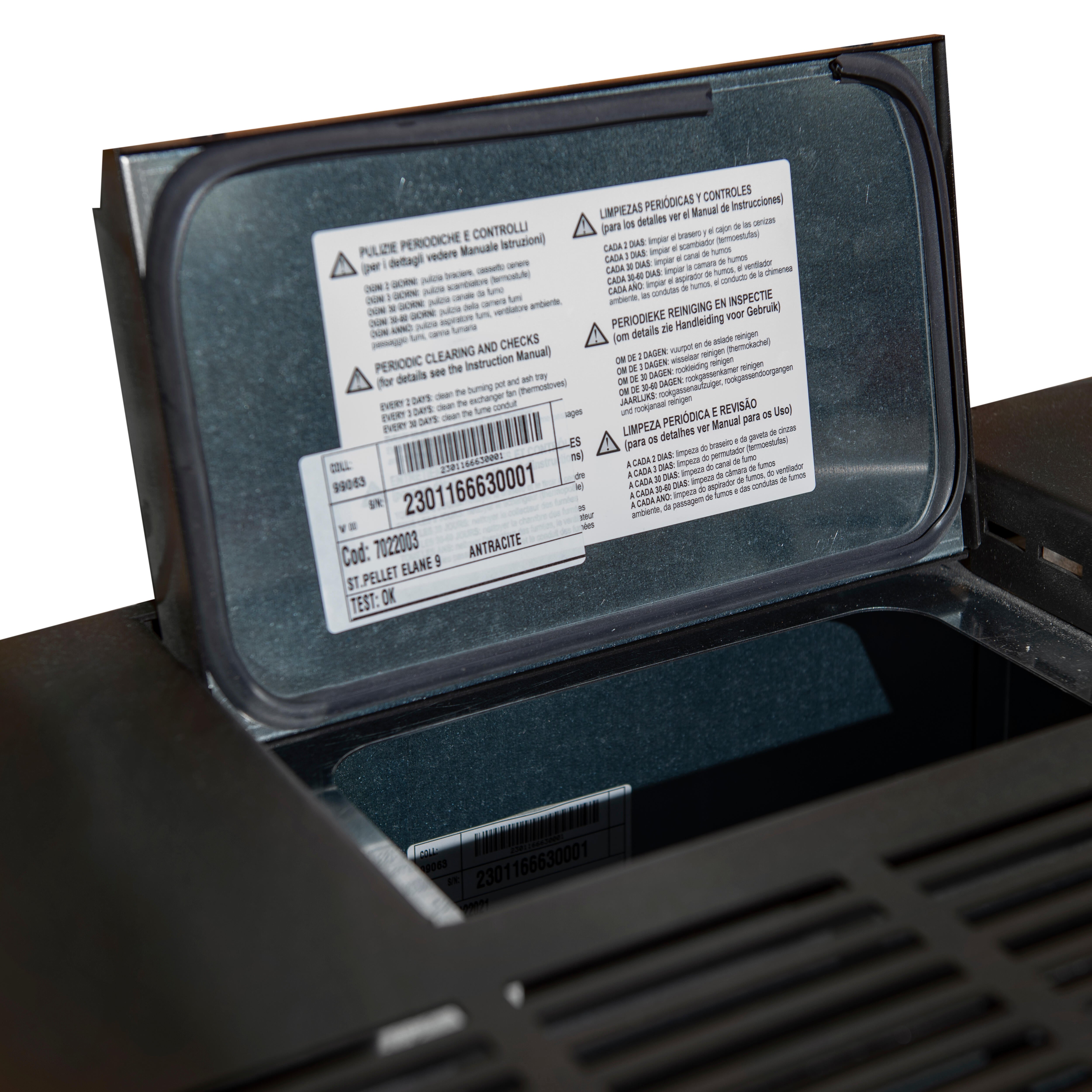 ESTUFA DE PELLETS PEGASO ELANE 9KW - 7