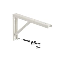 ESCUADRA METALICA PARA BALDA REFORZADA  BLANCA 180 X 300  MM - 2