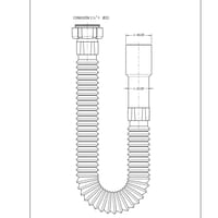 SIFÓN LAVABO EXTENSIBLE 1 1/4