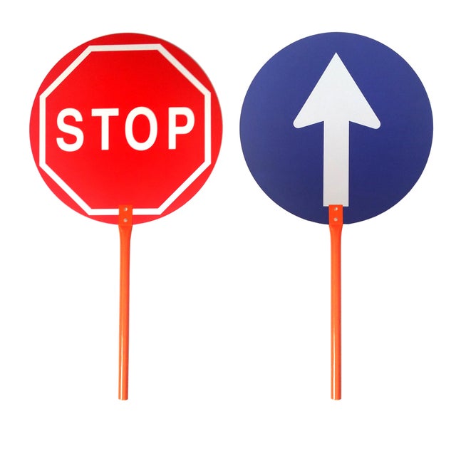 SEÑAL PALETA MANUAL STOP/PASE 1UD