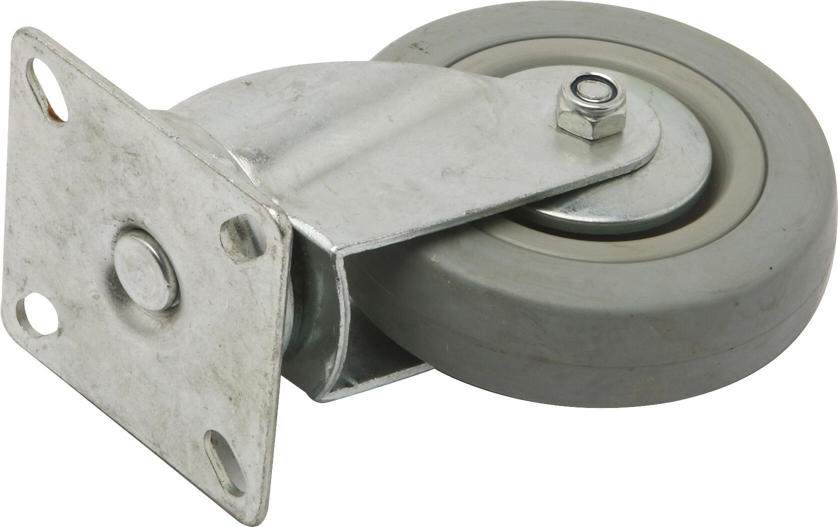 RUEDA GIRATORIA 100MM GOMA. HASTA 60KG. LLANTA METAL - 2