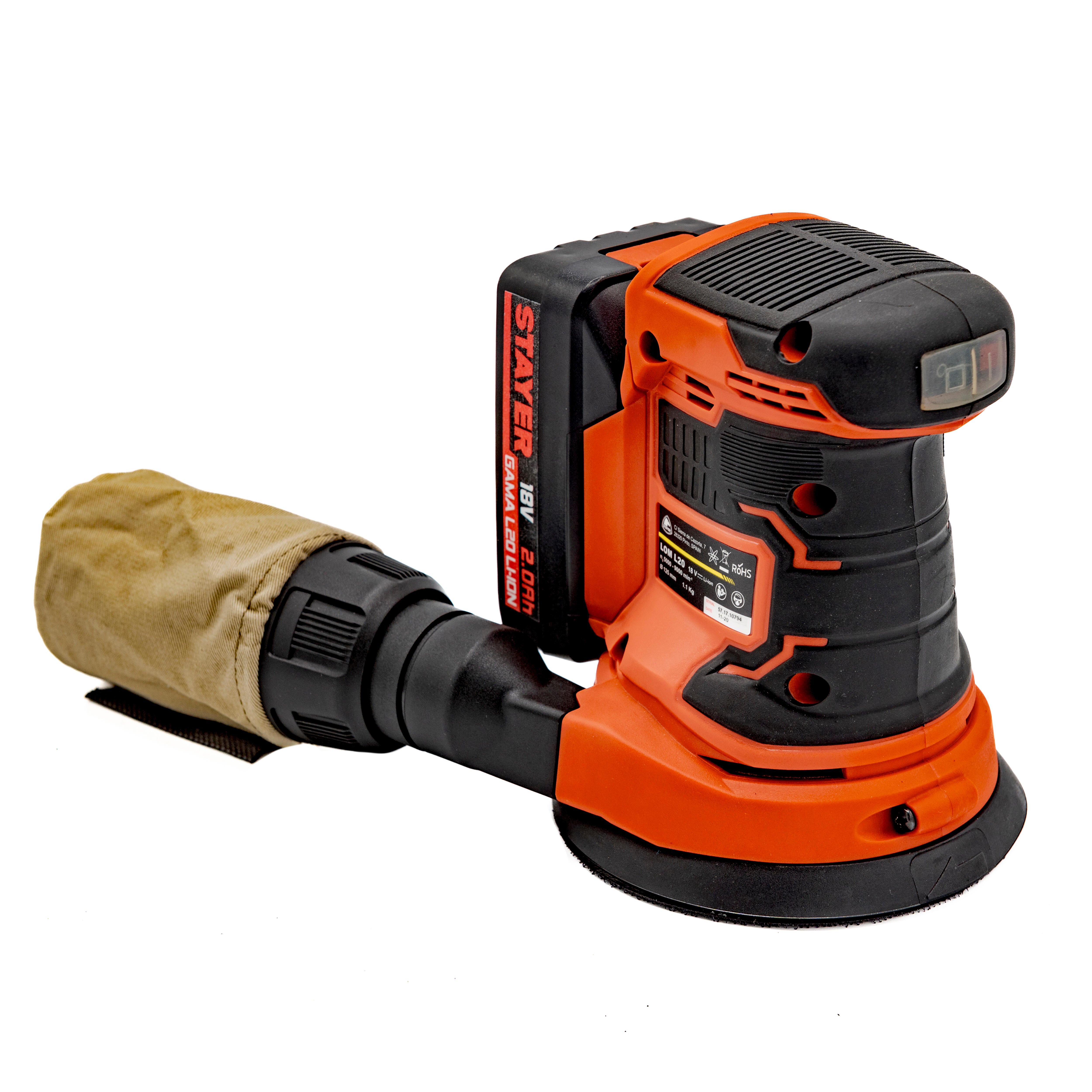 LIJADORA EXCENTRICA 18V STAYER LOM L20  - 4