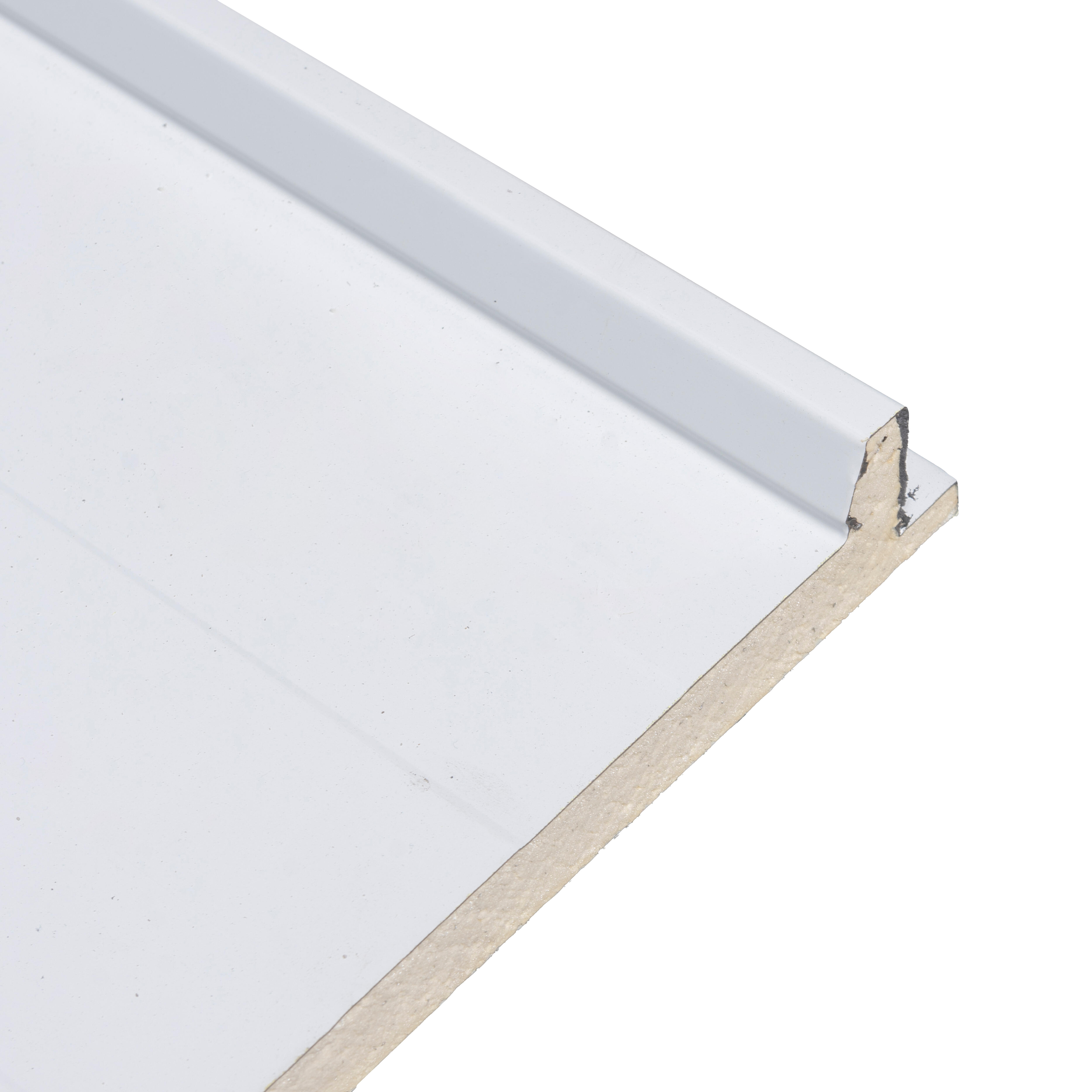 PANEL SANDWICH 3 GRECAS CON TAPAJUNTAS 4X1M BLANCO/BLANCO - 6