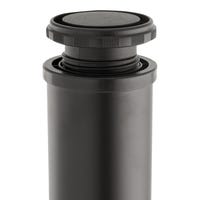 PATA MUEBLE ACERO REDONDA CON NIVELADOR 710MM 60MM NEGRA. - 3