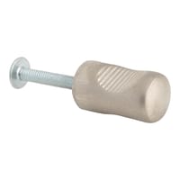 POMO MUEBLE ZAMAK GRIS/PLATA 1UD - 2