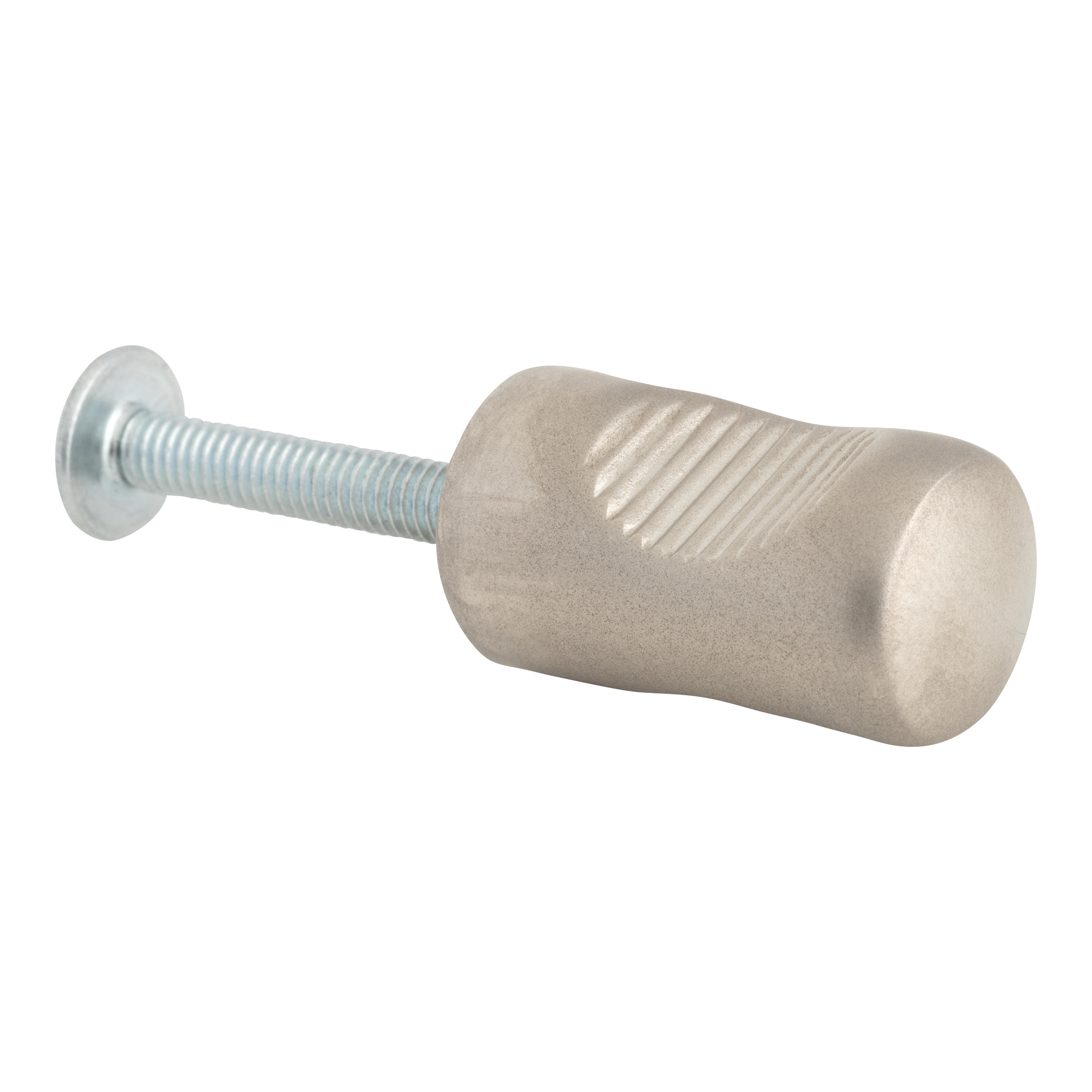 POMO MUEBLE ZAMAK GRIS/PLATA 1UD - 2