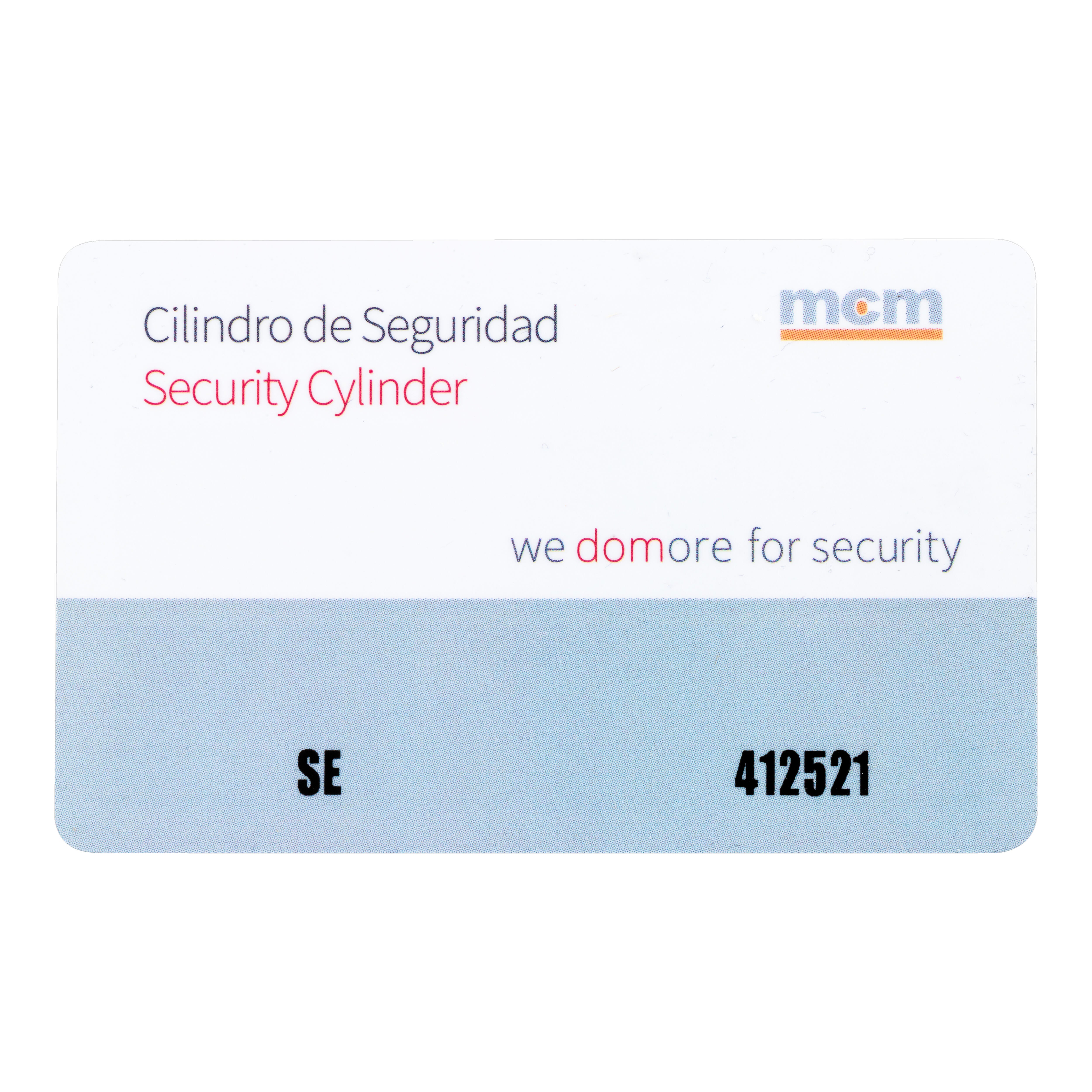 CILINDRO SEGURIDAD BOMBIN 33 X 33  MM. PUNTOS LEVA 15. MM. LATON SE MCM - 4