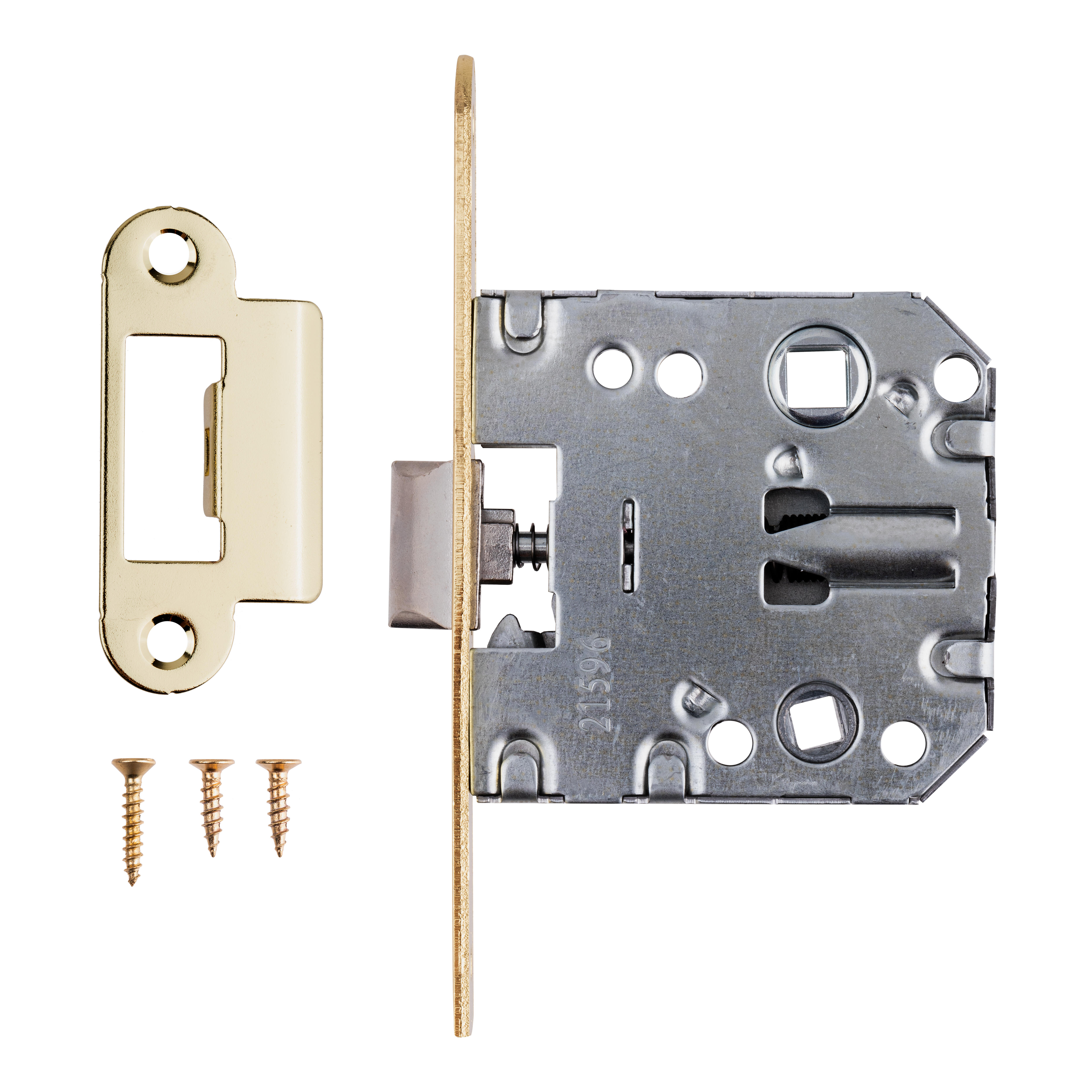 PICAPORTE UNIFICADO 50 MM. CANTO REDONDO 47  MM. MODELO 247 LATONADO - 2