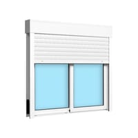 VENTANA ALUMINIO CORREDERA CON PERSIANA BLANCA 120X115CM - 3