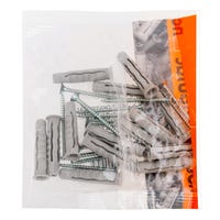 TACO UNIVERSAL DE NYLON DIÁMETRO 10MM LONGITUD 50MM CON TIRAFONDO NOUTAC 15UDS - 5