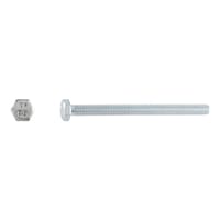 TORNILLOS MÉTRICOS HEXAGONALES PARA METAL CINCADOS 8X100MM. 50UDS - 3