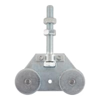 ROLDANA DOBLE PARA PUERTA CORREDERA CARRIL U DE 60 MM  - 2