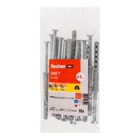 TACO DE EXPANSIÓN DE PLÁSTICO DIÁMETRO 8MM LONGITUD 80MM CON TORNILLO FISCHER SXR 16UDS - 3
