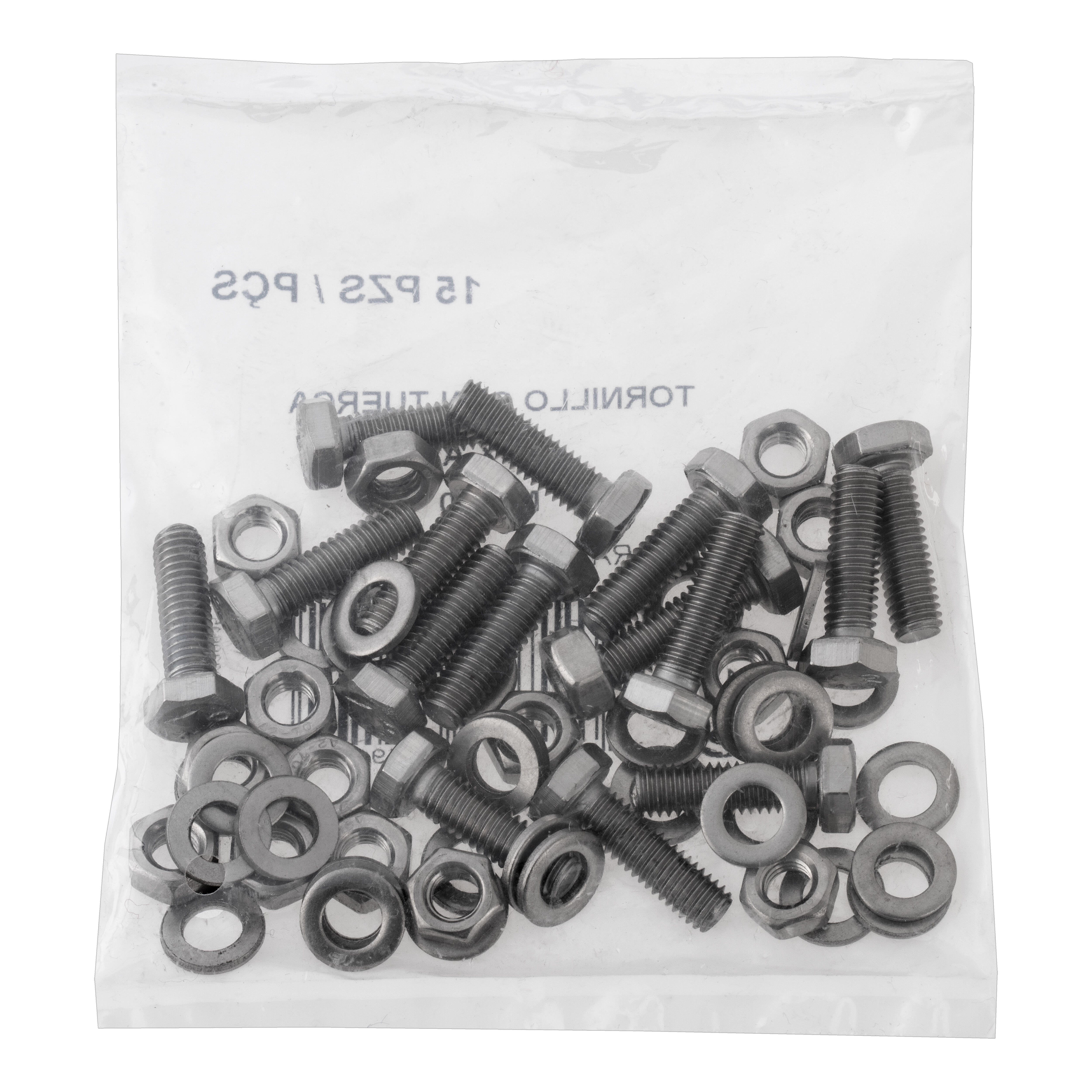 TORNILLOS MÉTRICO HEXAGONAL PARA METAL ACERO INOXIDABLE 6X20MM. 15UDS - 7