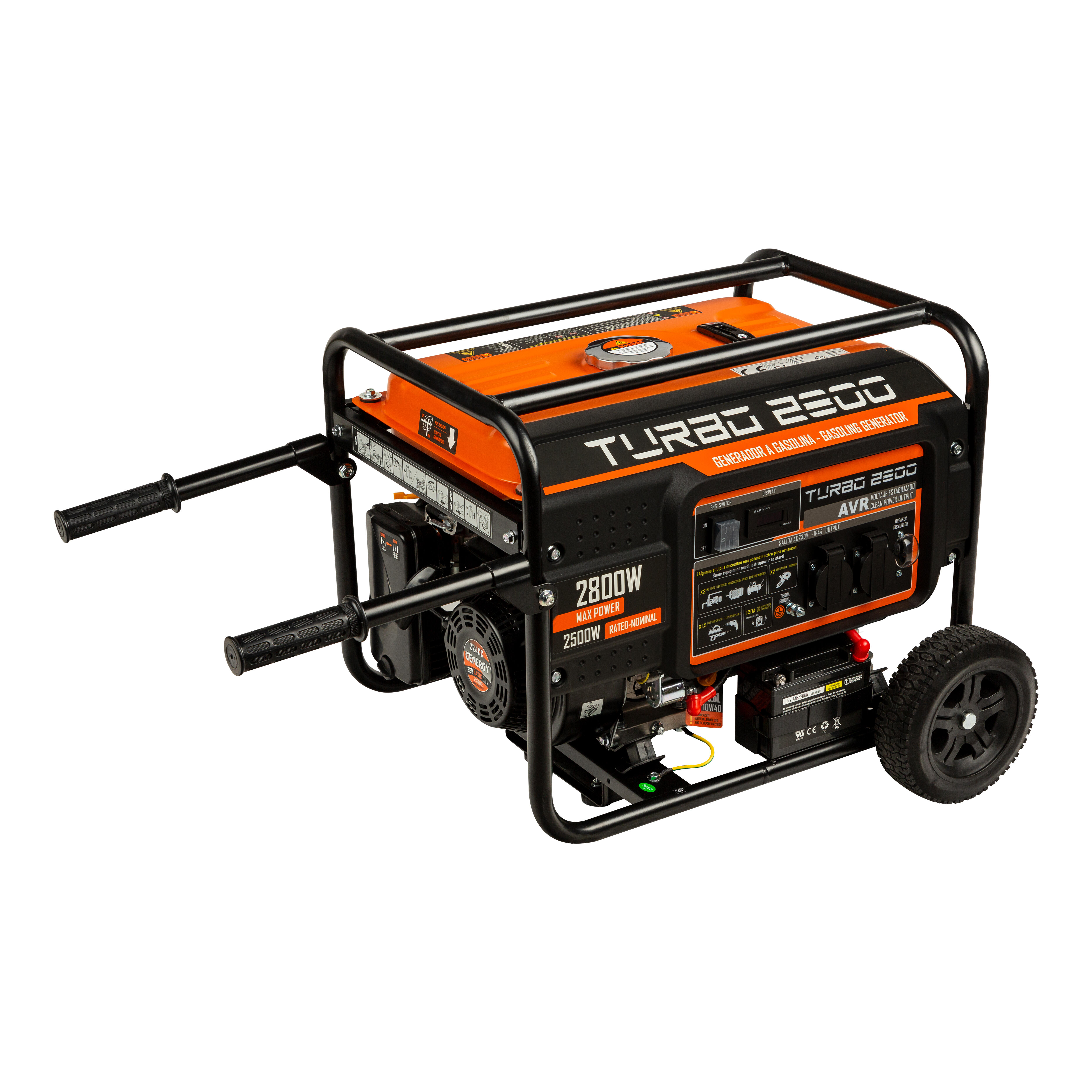 GENERADOR ELÉCTRICO GASOLINA 2800W GENERGY TURBO 2800 - 6