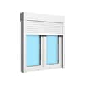 VENTANA PVC OSCILOBATIENTE CON PERSIANA BLANCA 120X138CM - 3