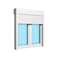 VENTANA PVC OSCILOBATIENTE CON PERSIANA BLANCA 120X138CM - 3
