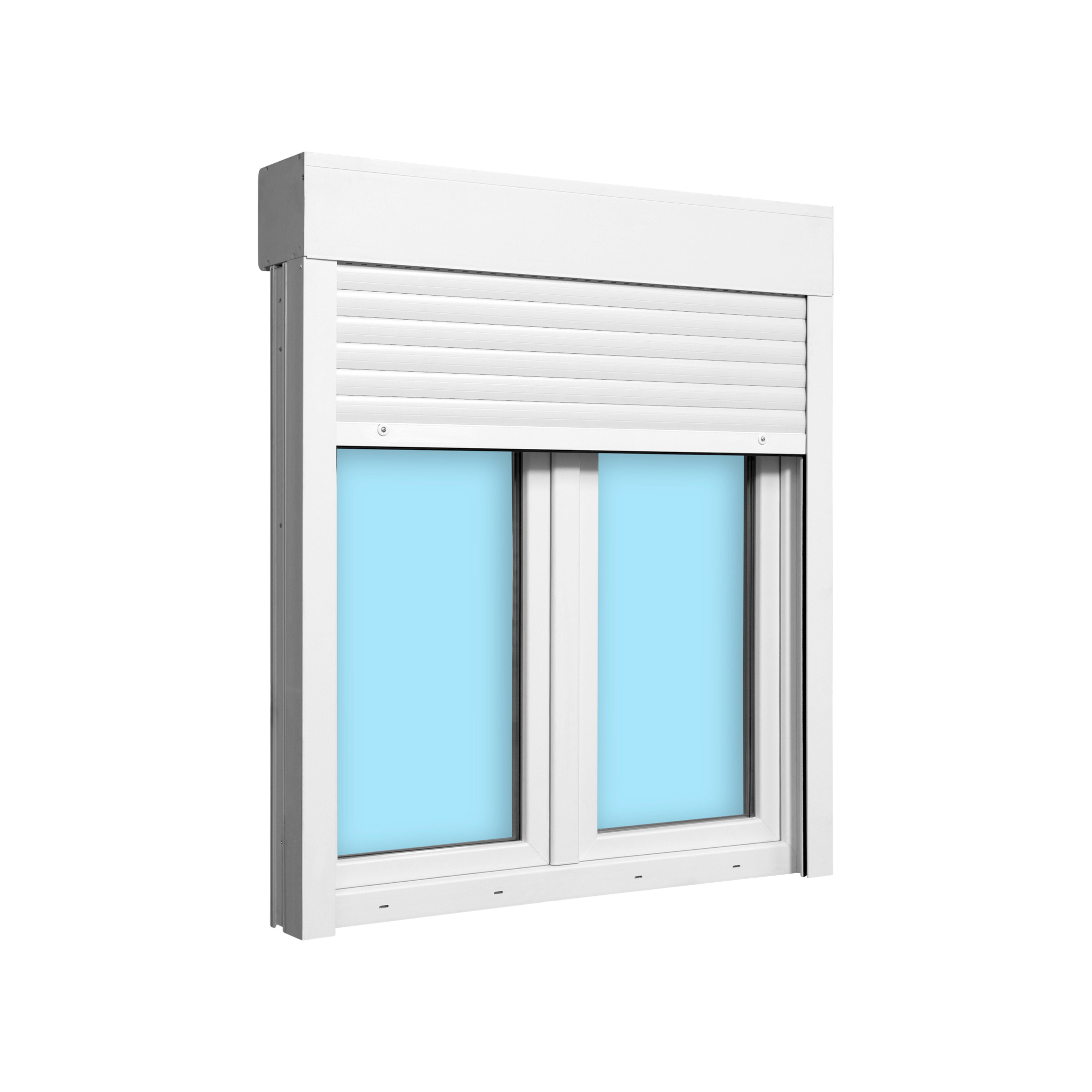 VENTANA PVC OSCILOBATIENTE CON PERSIANA BLANCA 120X138CM - 3