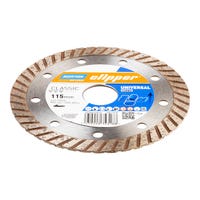 DISCO DE DIAMANTE AMOLADORA CORTE GENERAL DE OBRA BANDA CONTÍNUA TURBO CLASSIC 115MM CLIPPER - 3