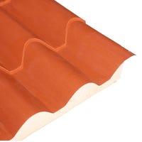 PANEL SANDWICH IMITACIÓN TEJA 3,5X1M ROJO/BLANCO - 4