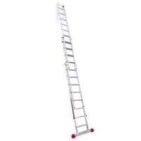 ESCALERA METÁLICA TRANSFORMABLE DE ALUMINIO 9+10+10 PELDAÑOS - 4