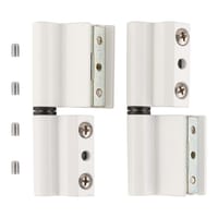 BISAGRA PARA VENTANA ALUMINIO PERFIL EUROPEO BLANCA. 2 UDS - 2