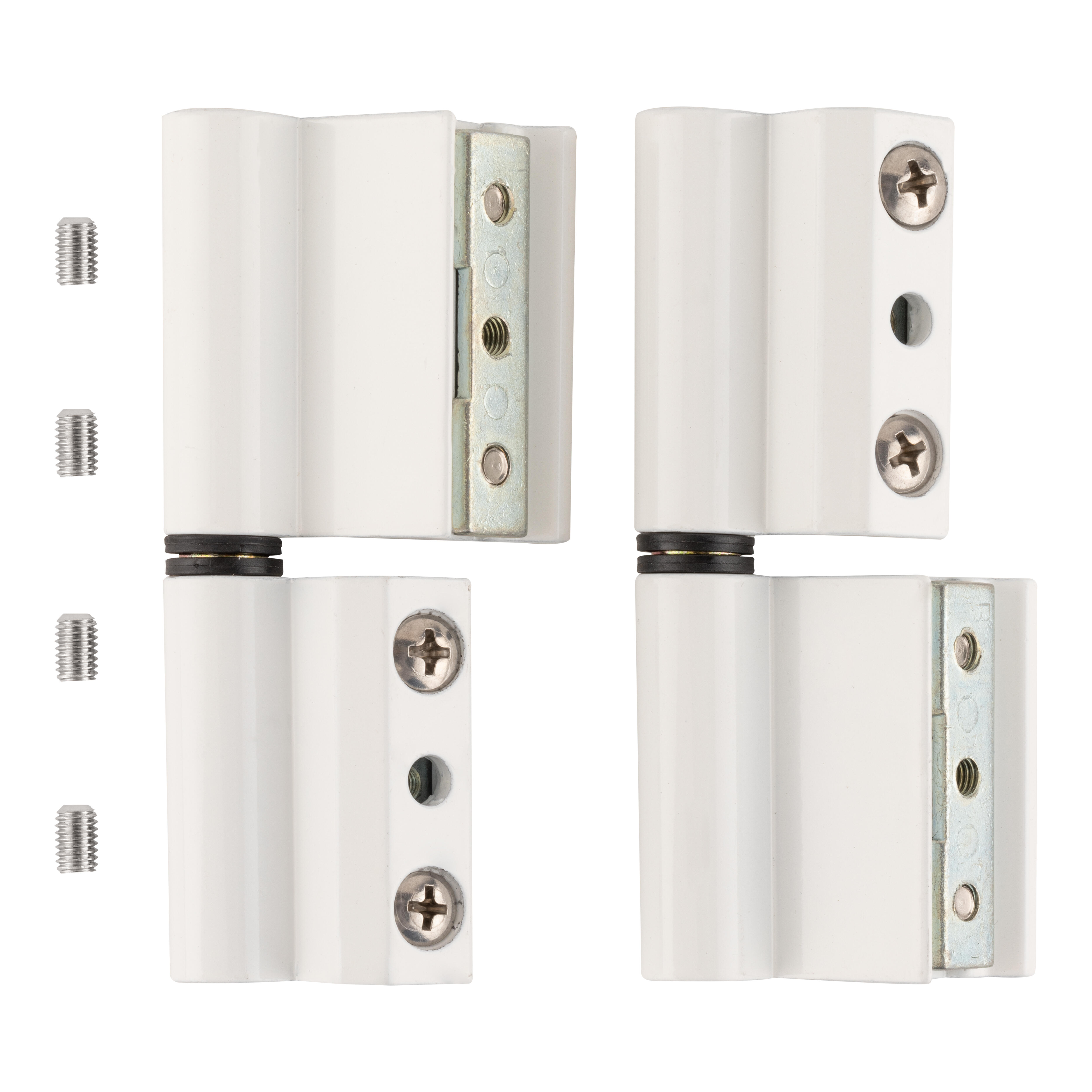 BISAGRA PARA VENTANA ALUMINIO PERFIL EUROPEO BLANCA. 2 UDS - 2