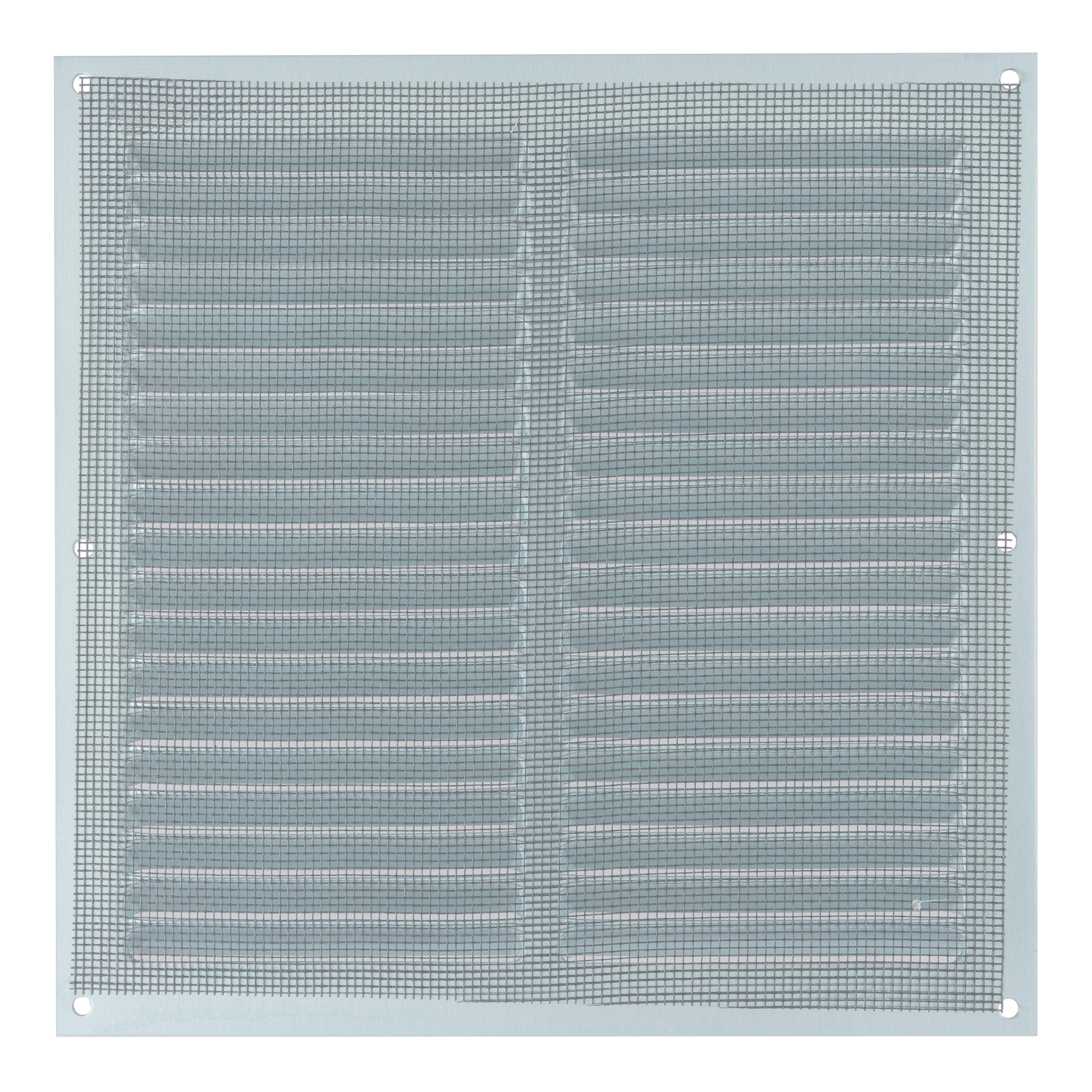 REJILLA DE VENTILACION CON MOSQUITERA SOBREPONER ALUMINIO BLANCO 20 X 20 CM. ESPESOR 0.8  MM - 2